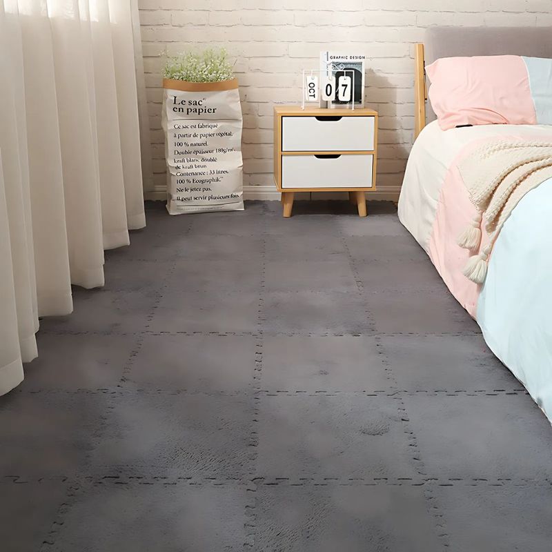 CRUSEC - Pack 6 Alfombra Bloque Felpa Living Dormitorio Invierno Home