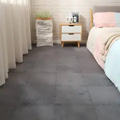 CRUSEC - Pack 6 Alfombra Bloque Felpa Living Dormitorio Invierno Home