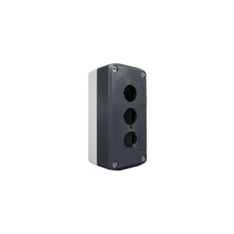 GENERICO - Caja Plástica para Pulsador 22mm 3 Perforaciones IP65