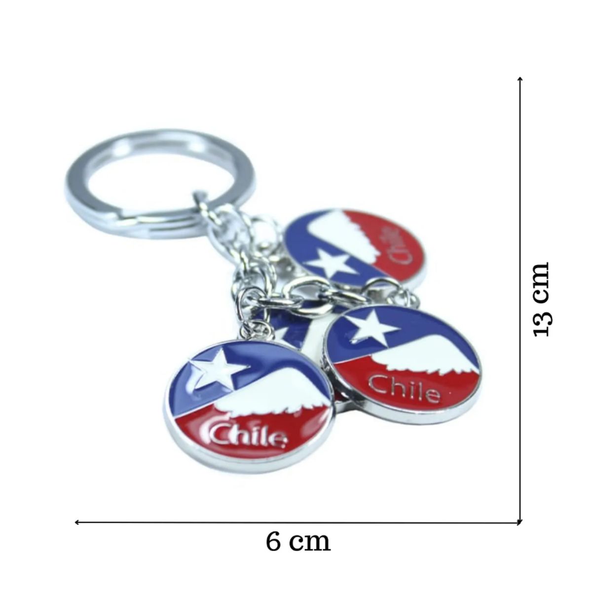 GENERICO - Pack 12 Llaveros Típicos Chile Regalo Recuerdo Ciudades Chile