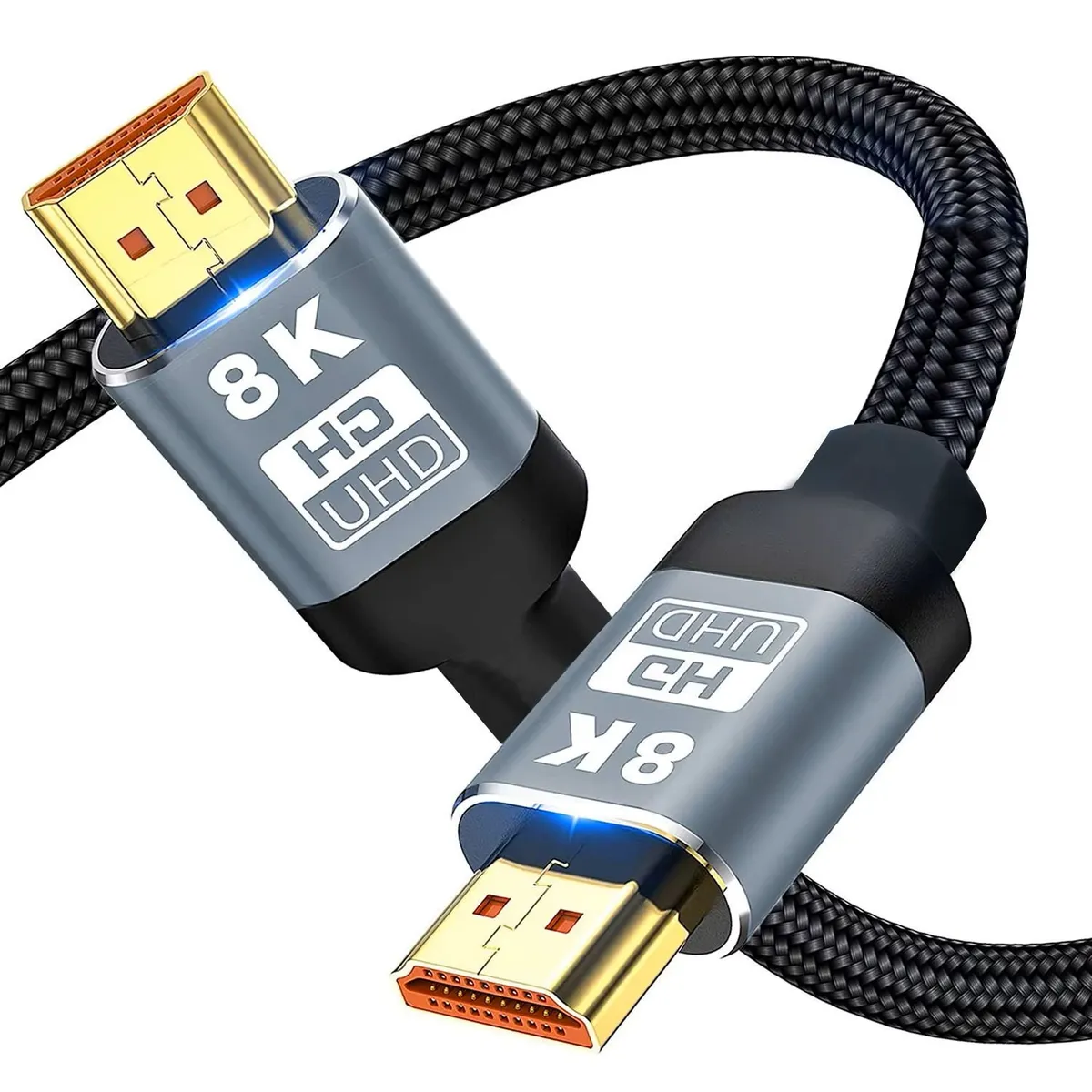 UNIVERSAL - Cable Hdmi version 2.1 8k 60hz 4k 120hzTrenzado 2 metros