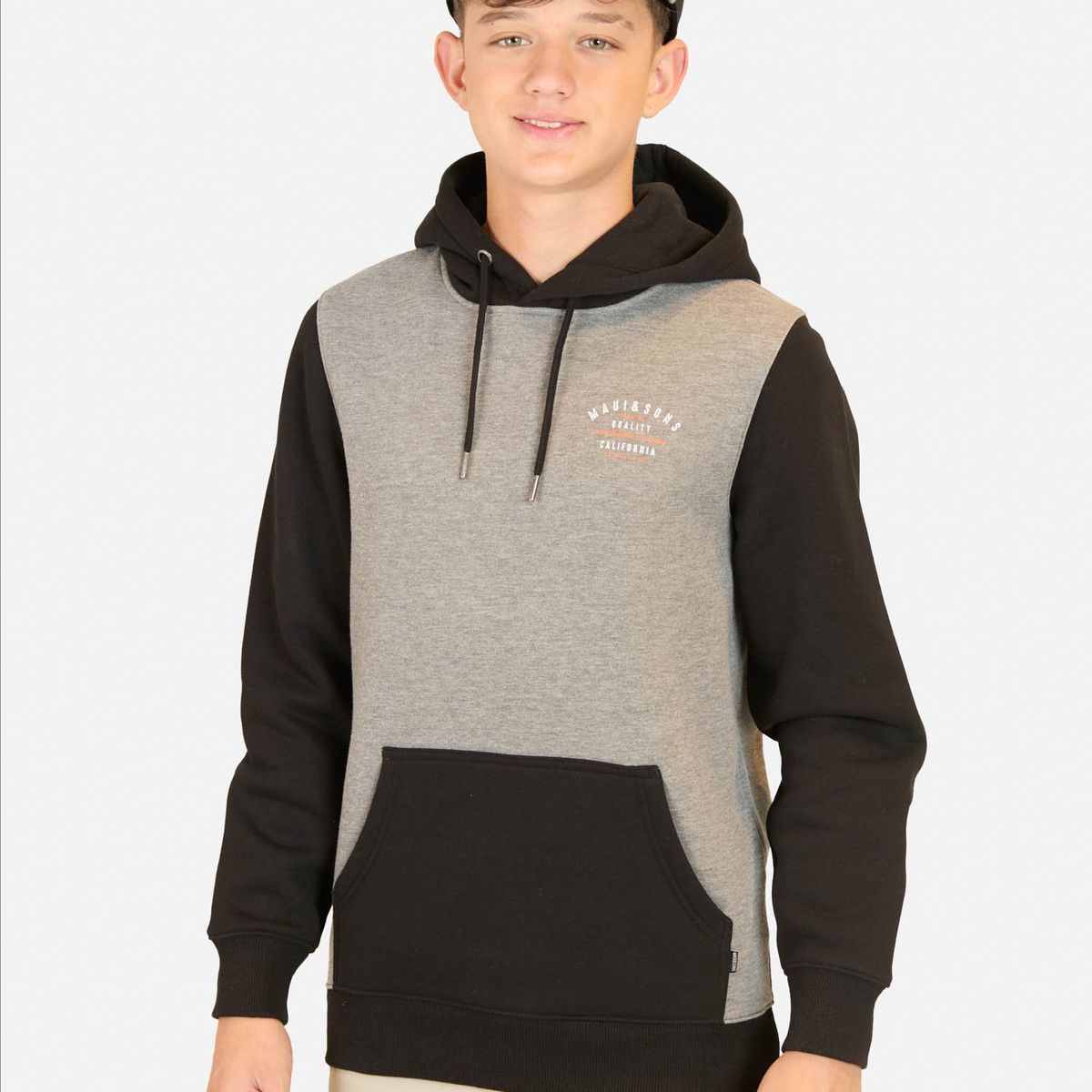 MAUI AND SONS - Poleron Canguro Mystic Negro Infantil Maui And Sons