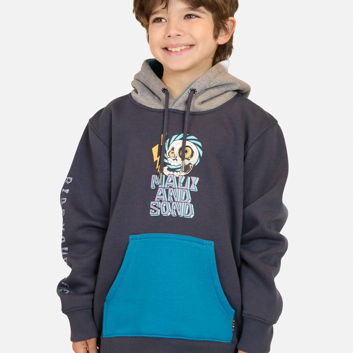 MAUI AND SONS - Poleron Canguro Shore Azul Infantil Maui And Sons - Azul