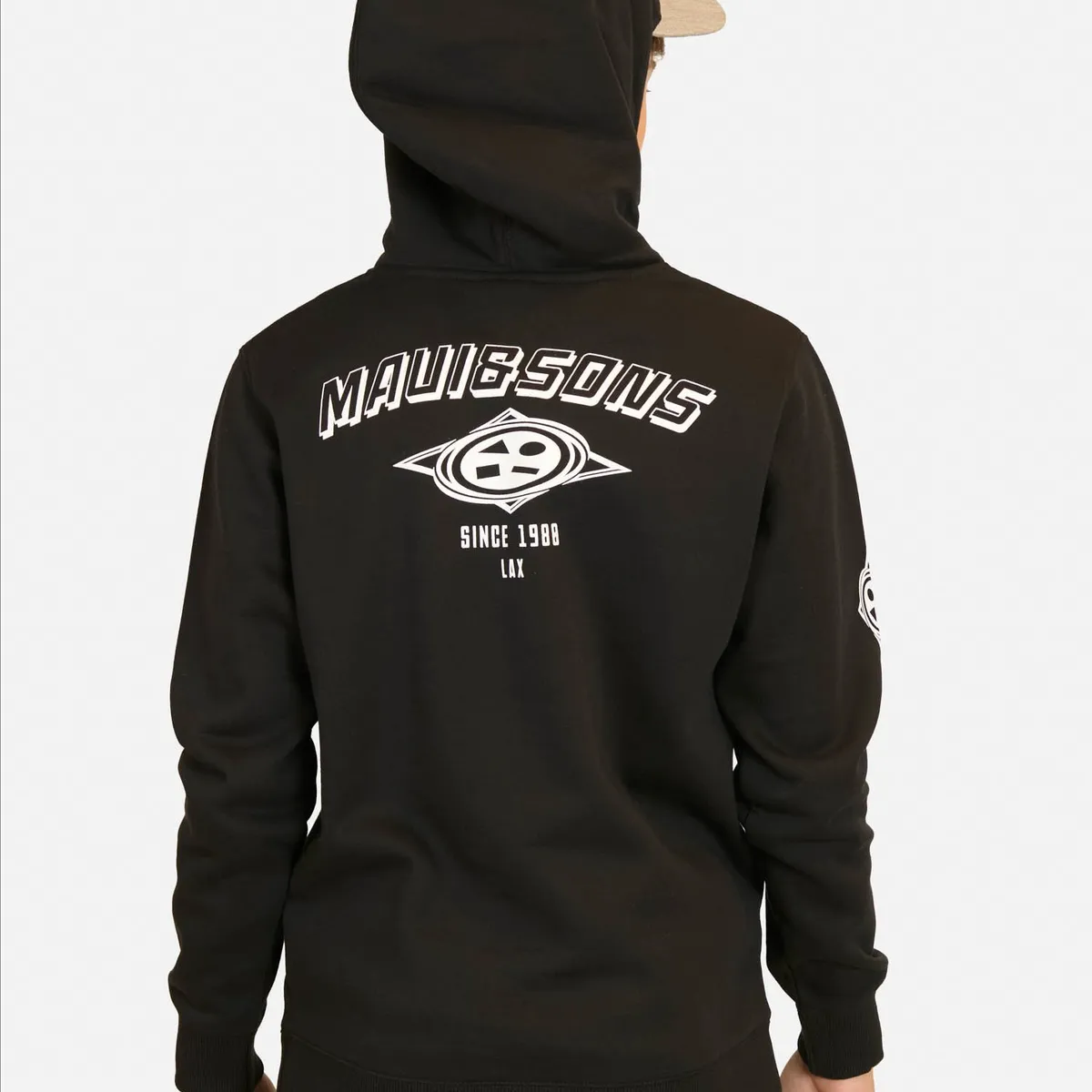 MAUI AND SONS - Poleron Canguro Aloha Negro Infantil Maui And Sons - Negro