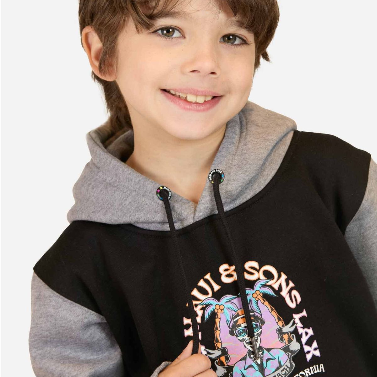 MAUI AND SONS - Poleron Canguro Pulse Negro Infantil Maui And Sons - Negro