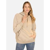 Poleron Canguro Wild Café Mujer - Café