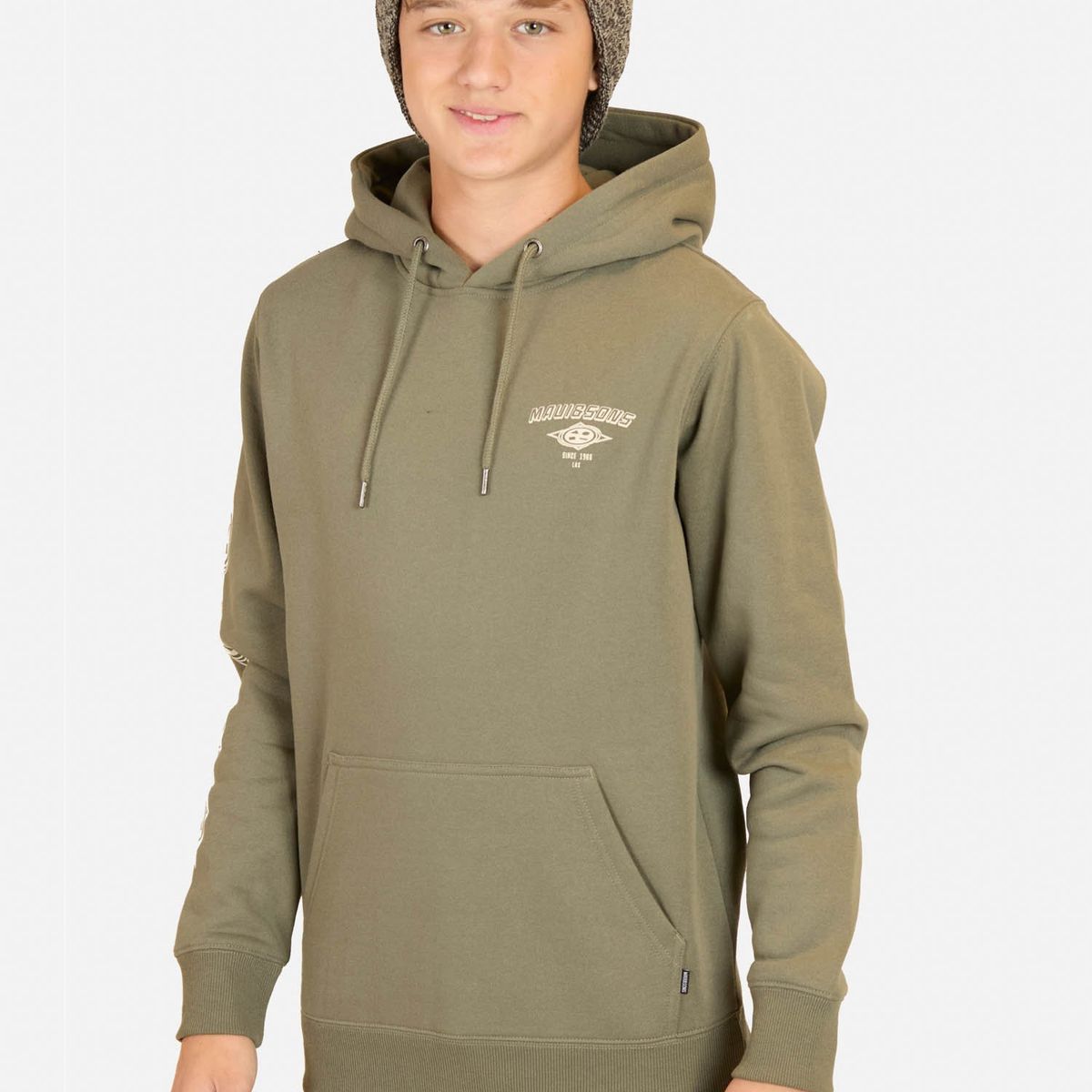 MAUI AND SONS - Poleron Canguro Aloha Verde Infantil Maui And Sons