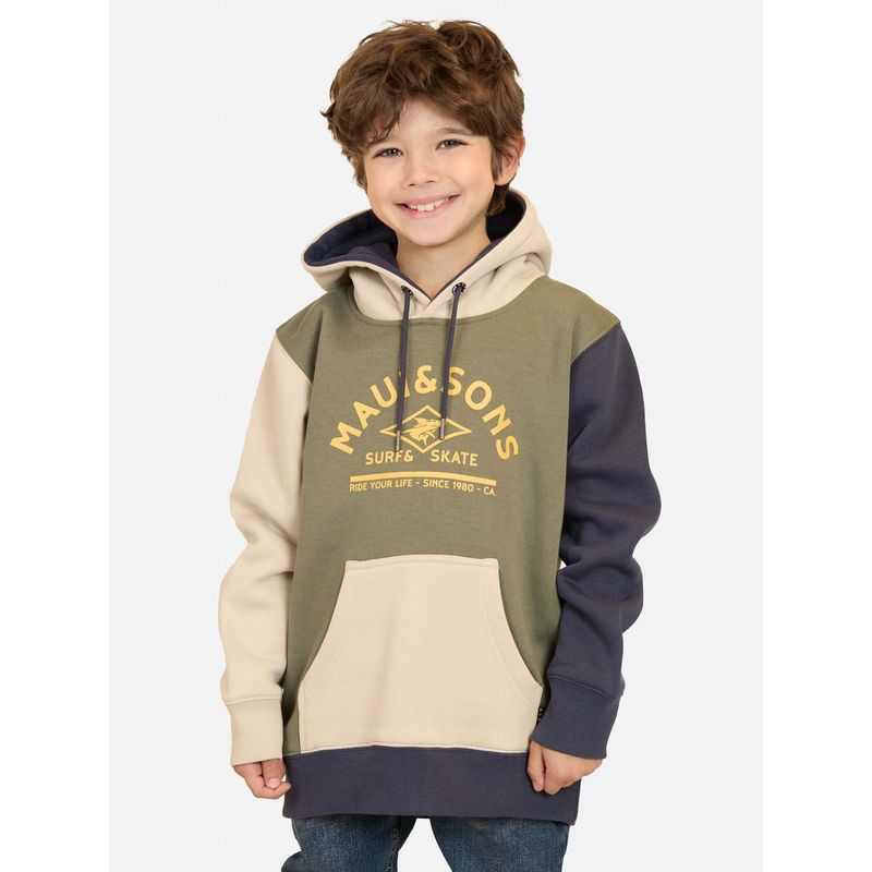 MAUI AND SONS - Poleron Canguro Dino Verde Infantil Maui And Sons - Verde