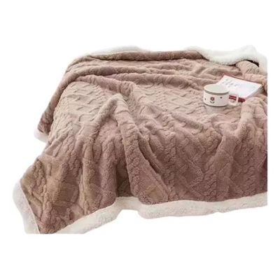 Imagen 2 del producto Frazada KING Texturizada con Chiporro Unicolor Cafe RS