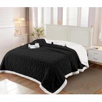 Frazada KING Texturizada con Chiporro Unicolor Negro RS