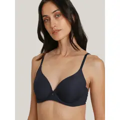 TOMMY HILFIGER - Brassier Solid Con Push Up Azul