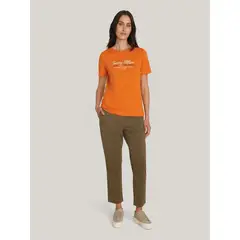 TOMMY HILFIGER - Pantalón Stretch Chino Slim Fit Verde