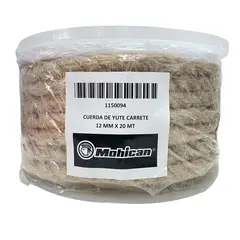 GENERICO - CUERDA DE YUTE 12 MM X 20 MT EN CARRETE