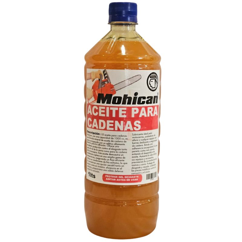 MOHICAN - ACEITE CADENA MOTOSIERRA 1 LITRO MOHICAN