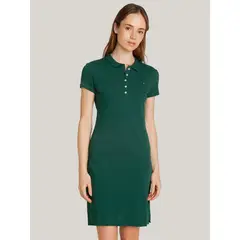 TOMMY HILFIGER - Vestido Polo Slim Fit Verde