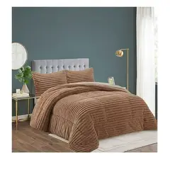 GENERICO - Cobertor de Invierno Plush con chiporro 2 Plazas - Lineas