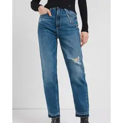 GUESS - Jeans Mom Jean Mujer Azul