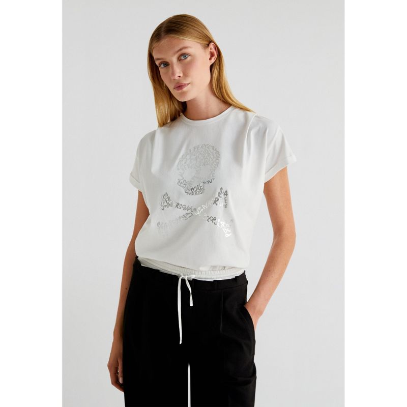 SCALPERS - Polera Calavera Pliegue Hombre