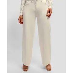 GUESS - Pantalon Sexy Palazzo Ponte Pant Mujer Blanco