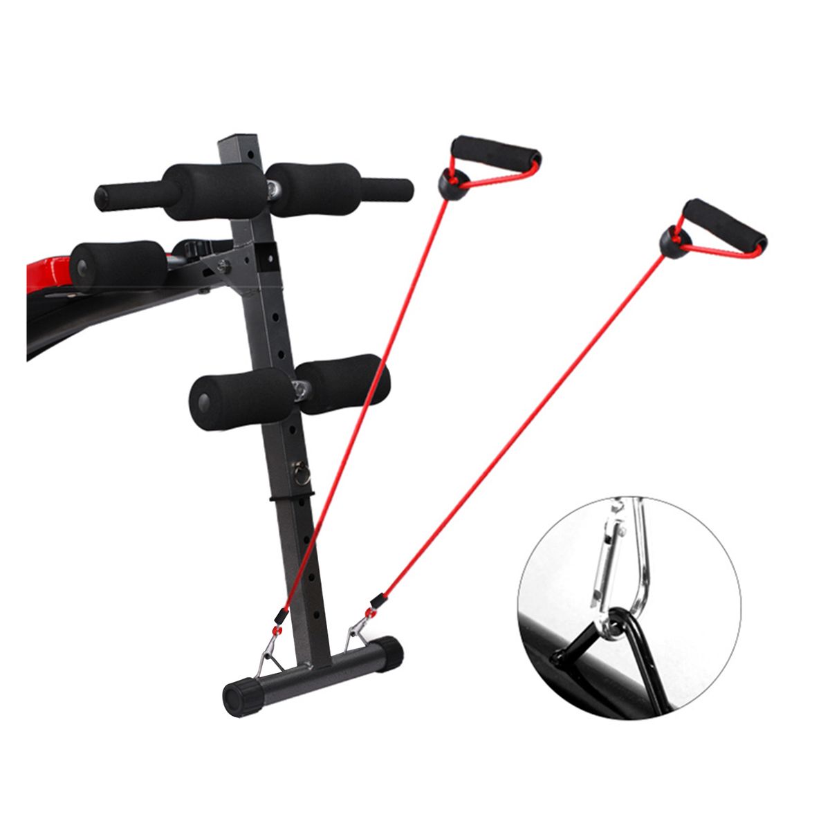NIBIO - Banca De Abdominales Crowd Fitness Ajustable