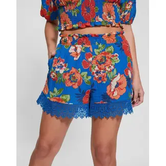 GUESS - Short Abigail Gauze Short Mujer Multicolor