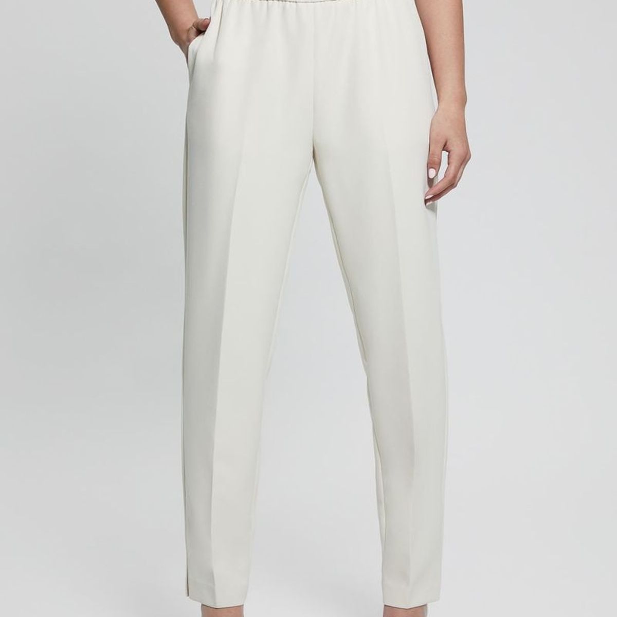 GUESS - Pantalon Roberta Structure Jogger Mujer Café