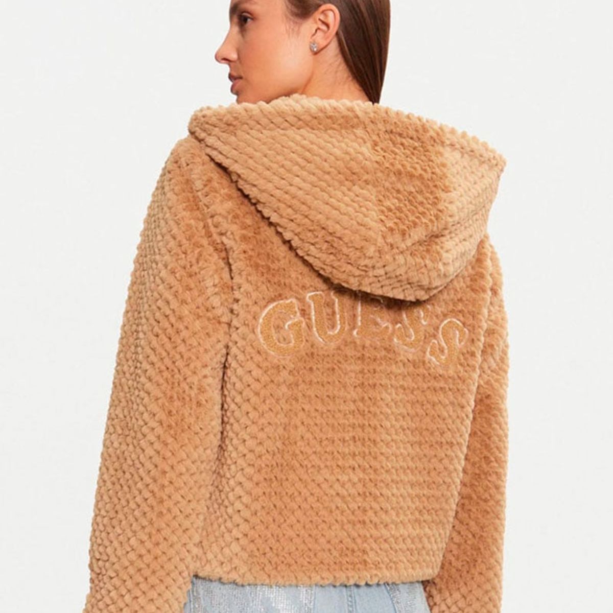 GUESS - Chaqueta New Theoline Jacket Mujer Beige