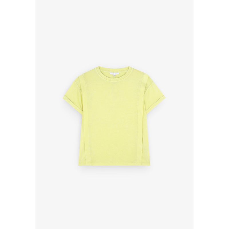 SCALPERS - Polera Lavada Pliegues Calavera Trasera