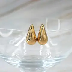 ELLA JOYAS - Aro Teardrop Oro 18k - 14 mm