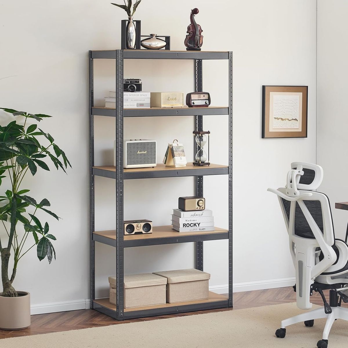 GENERICO - Estante Rack Metalico 180x90x40 Repisa Galvanizado 5 Niveles