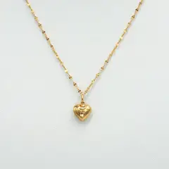 ELLA JOYAS - Conjunto Corazón Liso Oro 18k