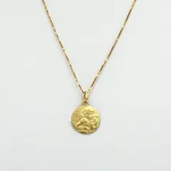 ELLA JOYAS - Conjunto Medalla Angel Oro 18k - 50cm