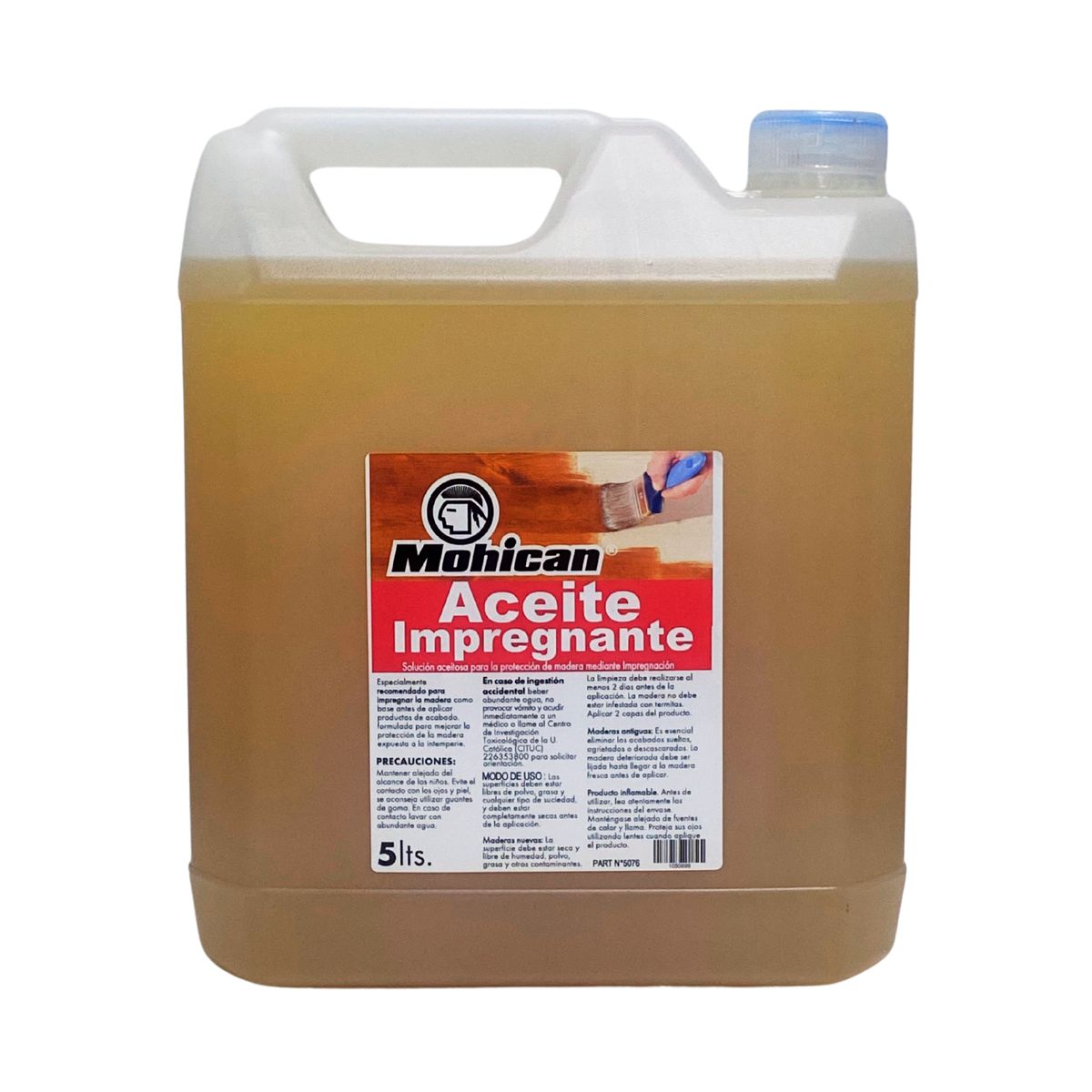 MOHICAN - ACEITE IMPREGNANTE PARA MADERAS MOHICAN BIDÓN 5 LTS