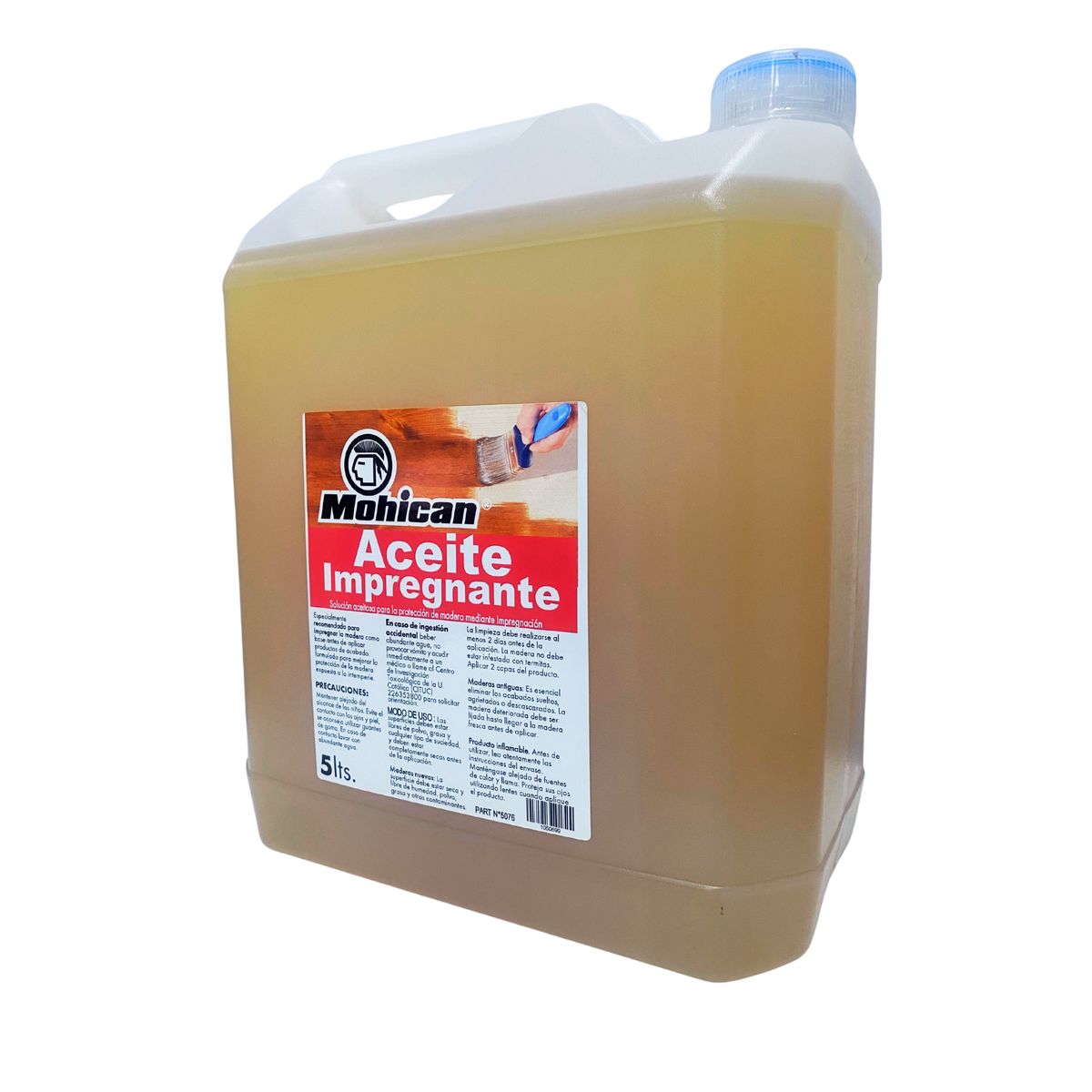 MOHICAN - ACEITE IMPREGNANTE PARA MADERAS MOHICAN BIDÓN 5 LTS