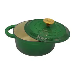 LA CREOLE - Olla redonda Ø26cm 5 Lts Vert Émeraude La Créole