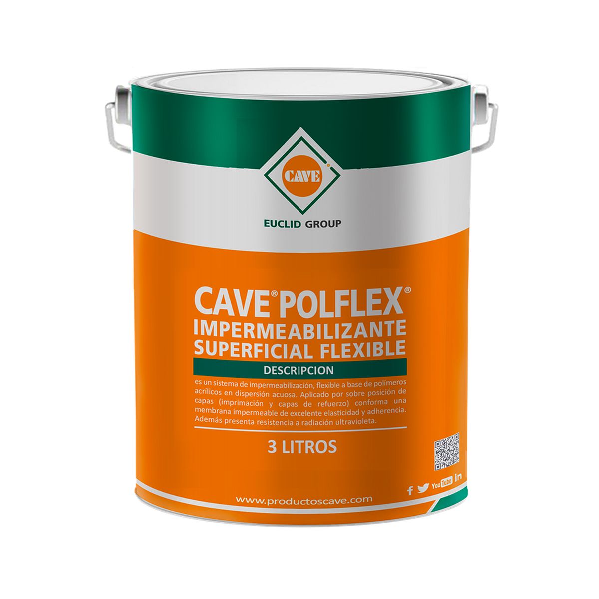 CAVE - CAVE POLFLEX - Impermeabilizante flexible Galón 5 kg