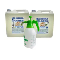 MOHICAN - PROMO 2 ELIMINA OLORES ORINA Y HECES EUCALIPTO 5LT + FUMI 2L