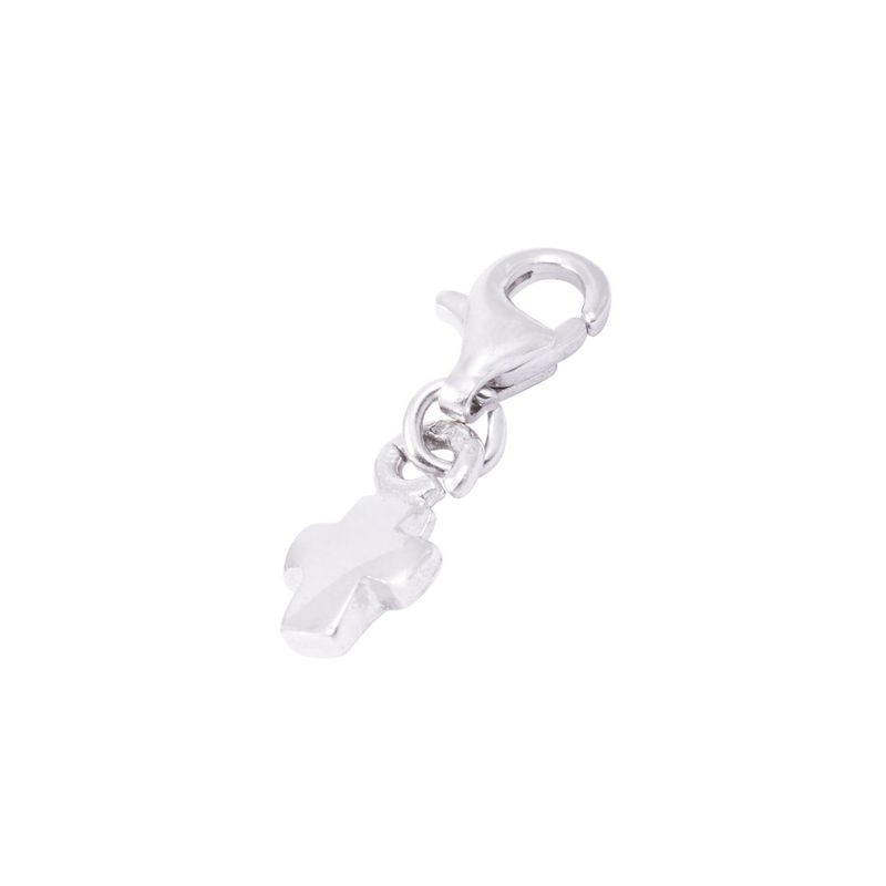 JB JOYAS BARON - Colgante de Plata Esterlina 925 con Cruz y Mosquetón Ajustable