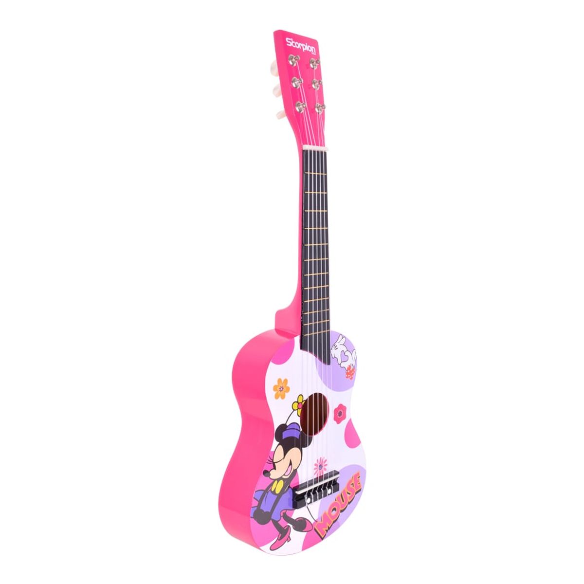 SCORPION - GUITARRA NIÑA 25 PULGADAS MOD.RATONCITA COLOR ROSA SCORPION