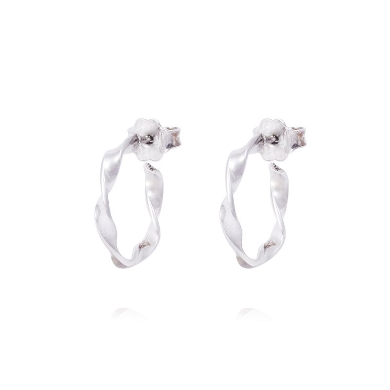 JB JOYAS BARON - Aros de Plata Esterlina 925 Argollas Espiral