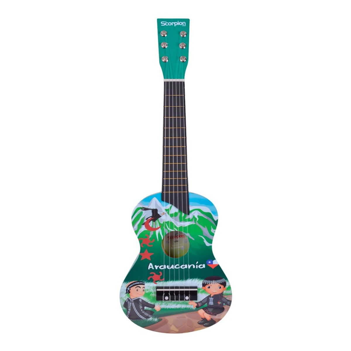 SCORPION - GUITARRA NIÑO 25 PULGADAS MOD.ARAUCANIA COLOR VERDE SCORPION