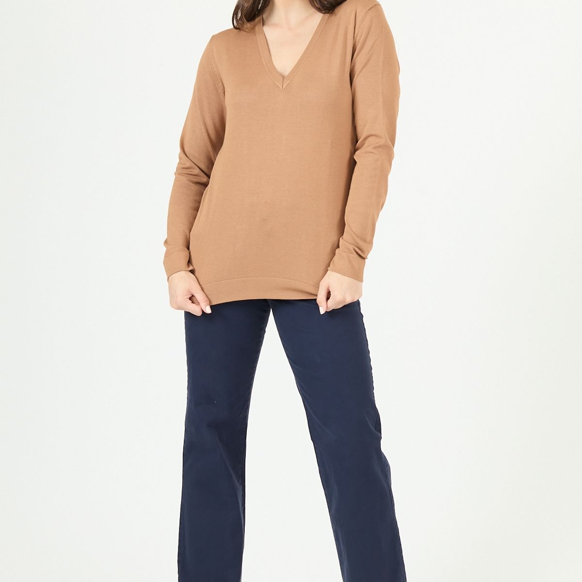 PRIVILEGE - Sweater camel 2458
