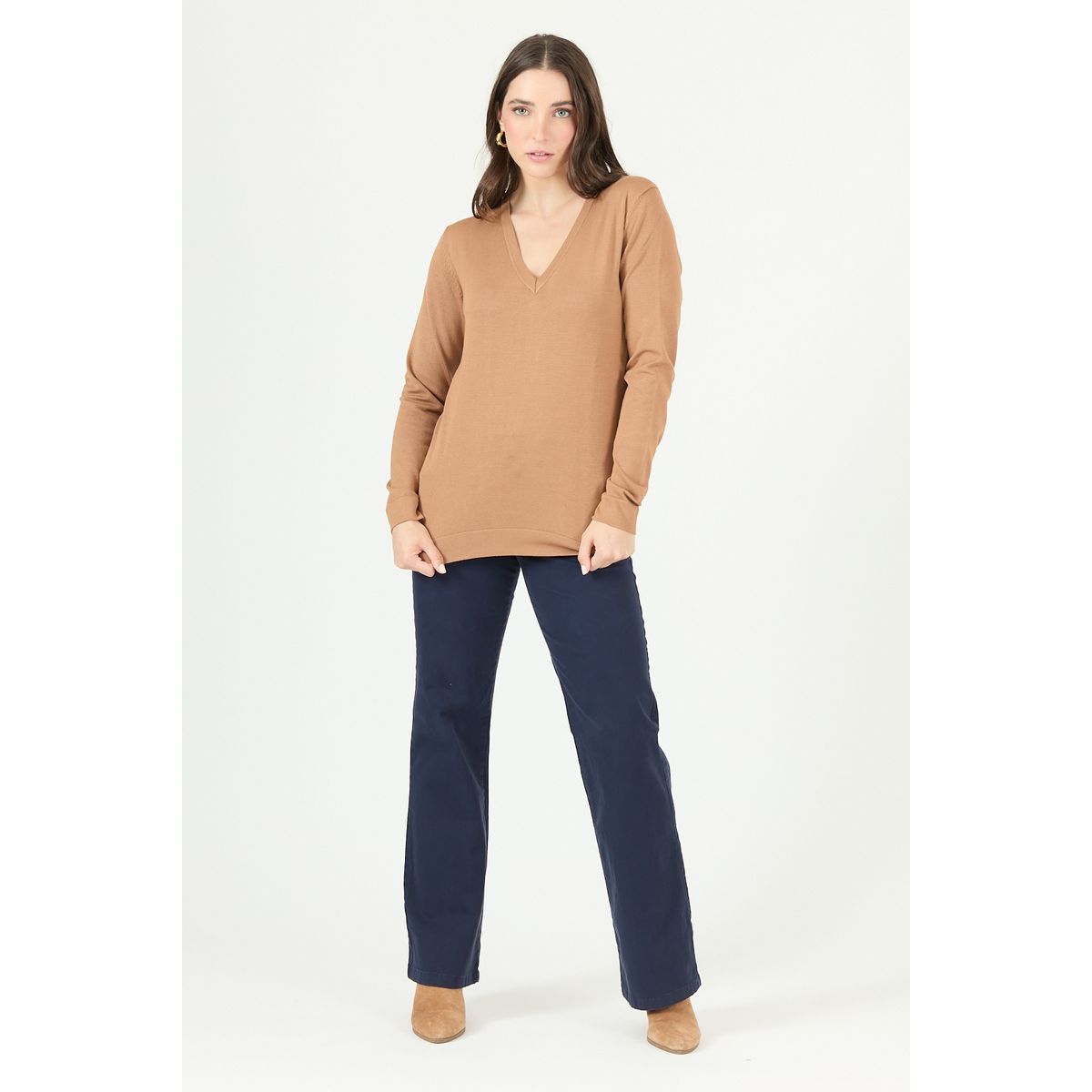 PRIVILEGE - Sweater camel 2458