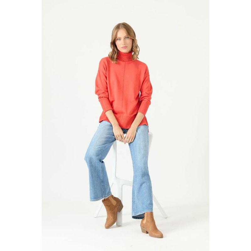 PRIVILEGE - Sweater naranjo PRIVILEGE 2201 - Naranjo
