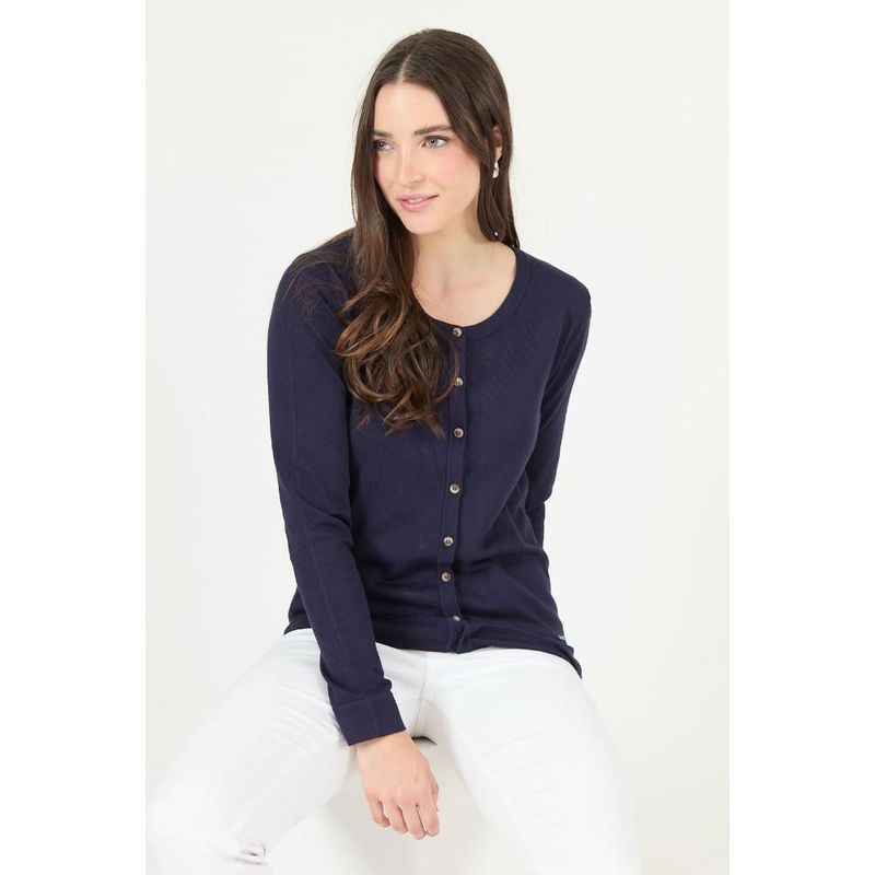 PRIVILEGE - Cardigan azul marino PRIVILEGE 2465 - Azul Marino
