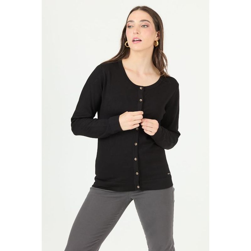 PRIVILEGE - Cardigan negro PRIVILEGE 2468 - Negro