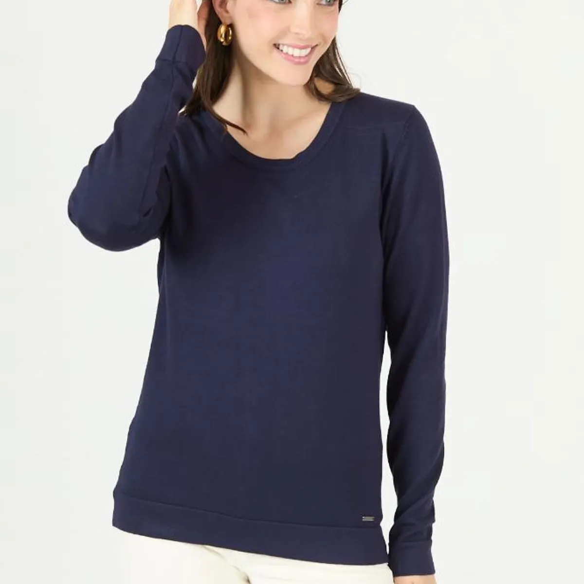 PRIVILEGE - Sweater azul marino 2450