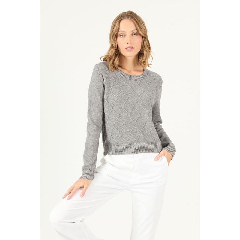 PRIVILEGE - Sweater gris PRIVILEGE 2208 - Gris