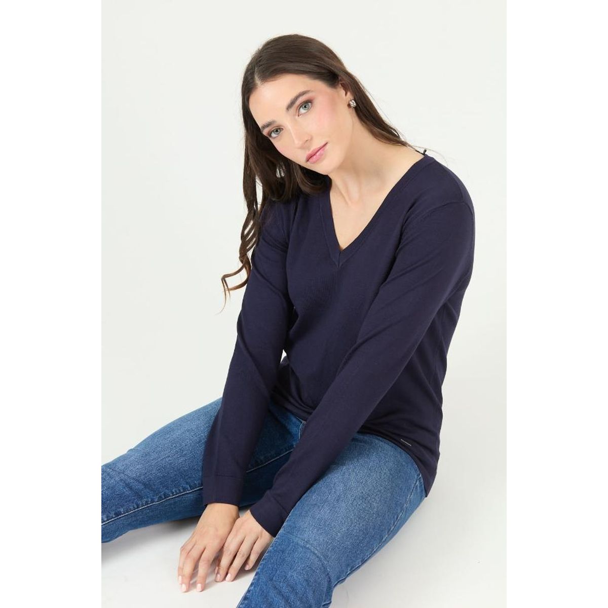 PRIVILEGE - Sweater azul marino 2455