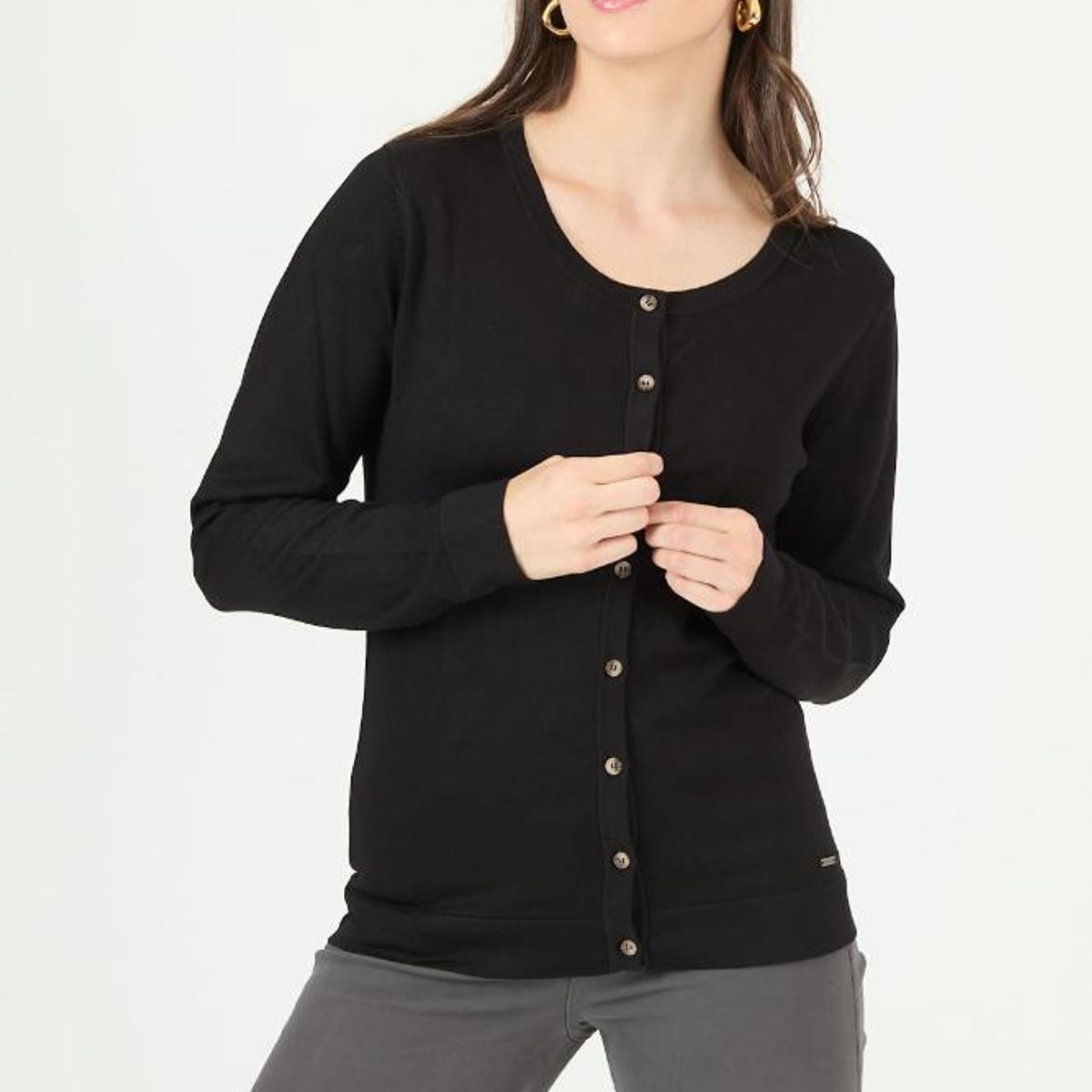PRIVILEGE - Cardigan negro 2468